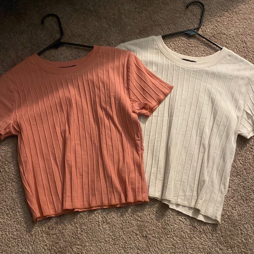 2 matching cute shirts from forever 21, medium